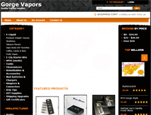 Tablet Screenshot of gorgevapors.com